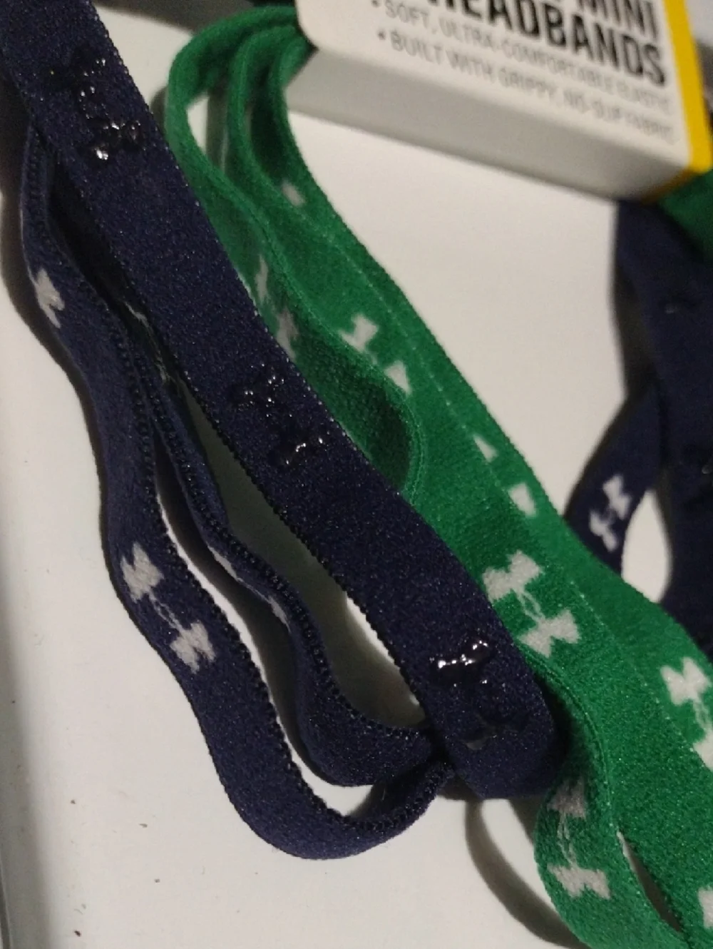Under Armour Green & Navy Mini Headbands (Pack of 2)